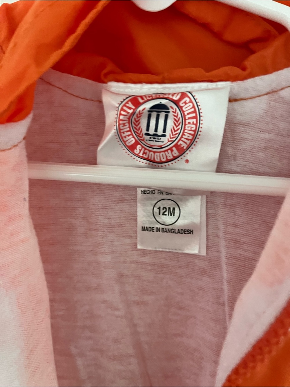Tennessee Volunteers 1pc Windbreaker Jumpsuit VOLS Size 12 Months - Picture 10 of 16